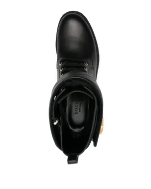 Gucci ダブルGプレート コンバットブーツ - サムネイル4