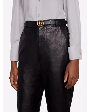 Gucci リバーシブル ロゴプレート ベルト - サムネイル4