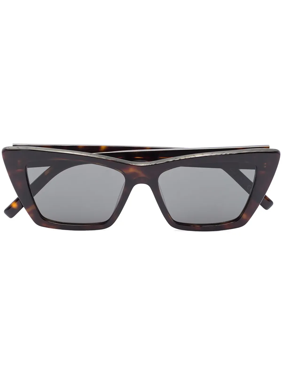 Saint Laurent Eyewear SL 276 レクタングルフレーム サングラス（ブラウン） - 画像1