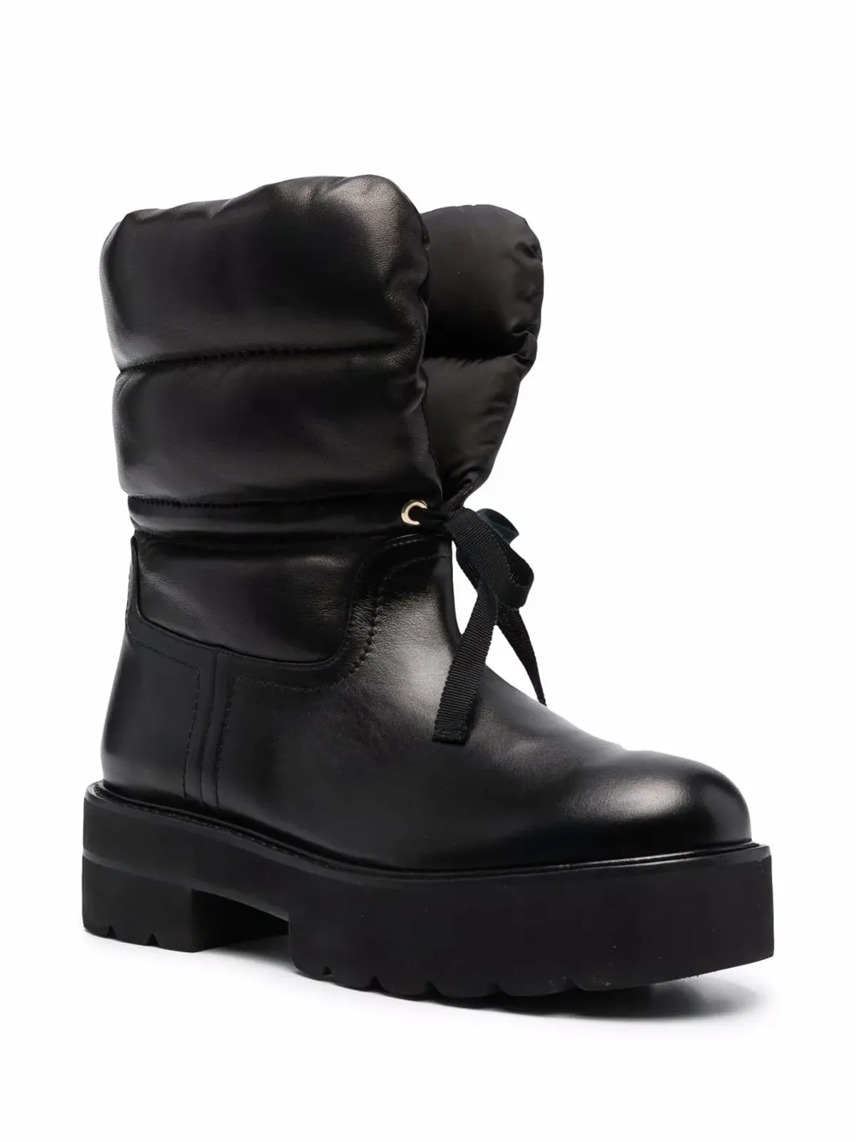 Stuart Weitzman キルテッドパネルド アンクルブーツ - 画像2