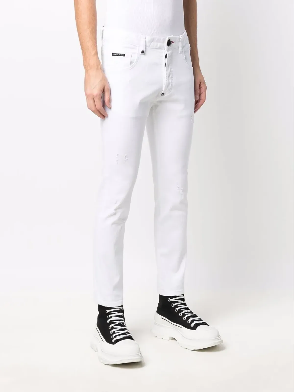 Philipp Plein スキニーカットデニムジーンズ - 画像3