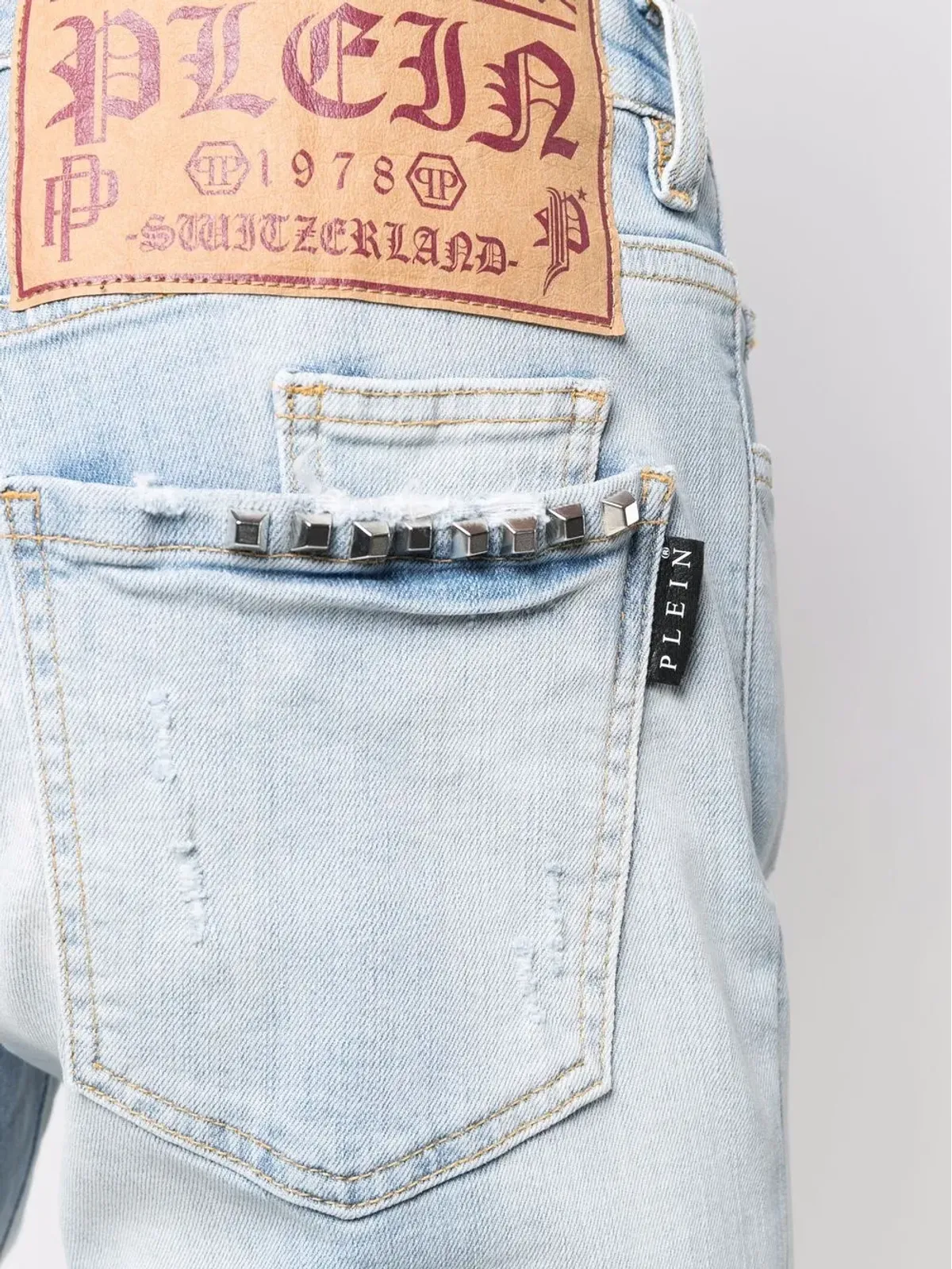 Philipp Plein リップドスキニージーンズ - ブルー - 画像5