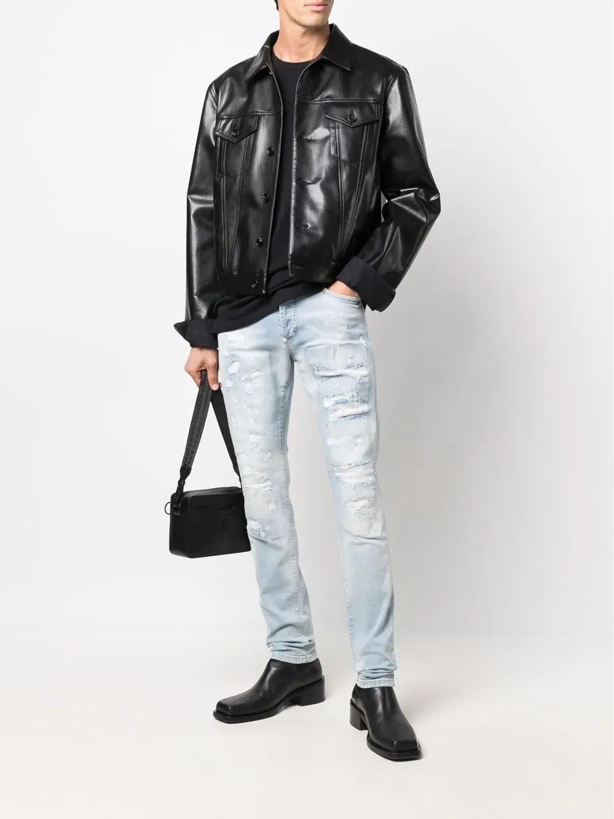 Philipp Plein リップドスキニージーンズ - ブルー - 画像2