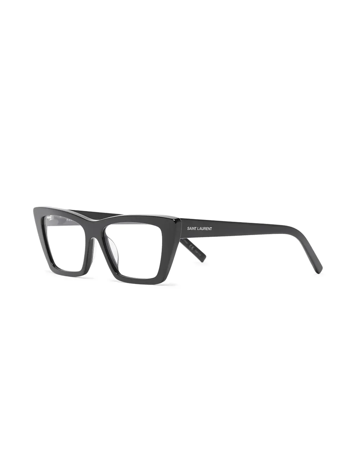 Saint Laurent Eyewear サンローラン アイウェア SL27 スクエアフレーム眼鏡 ブラック - 画像2