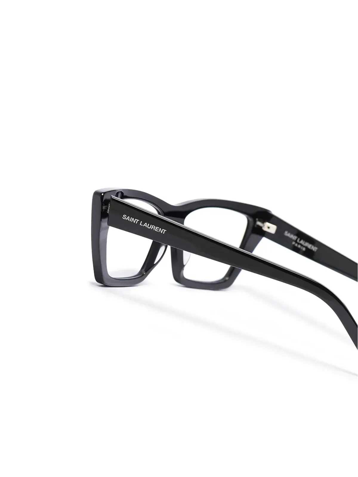 Saint Laurent Eyewear サンローラン アイウェア SL27 スクエアフレーム眼鏡 ブラック - 画像3