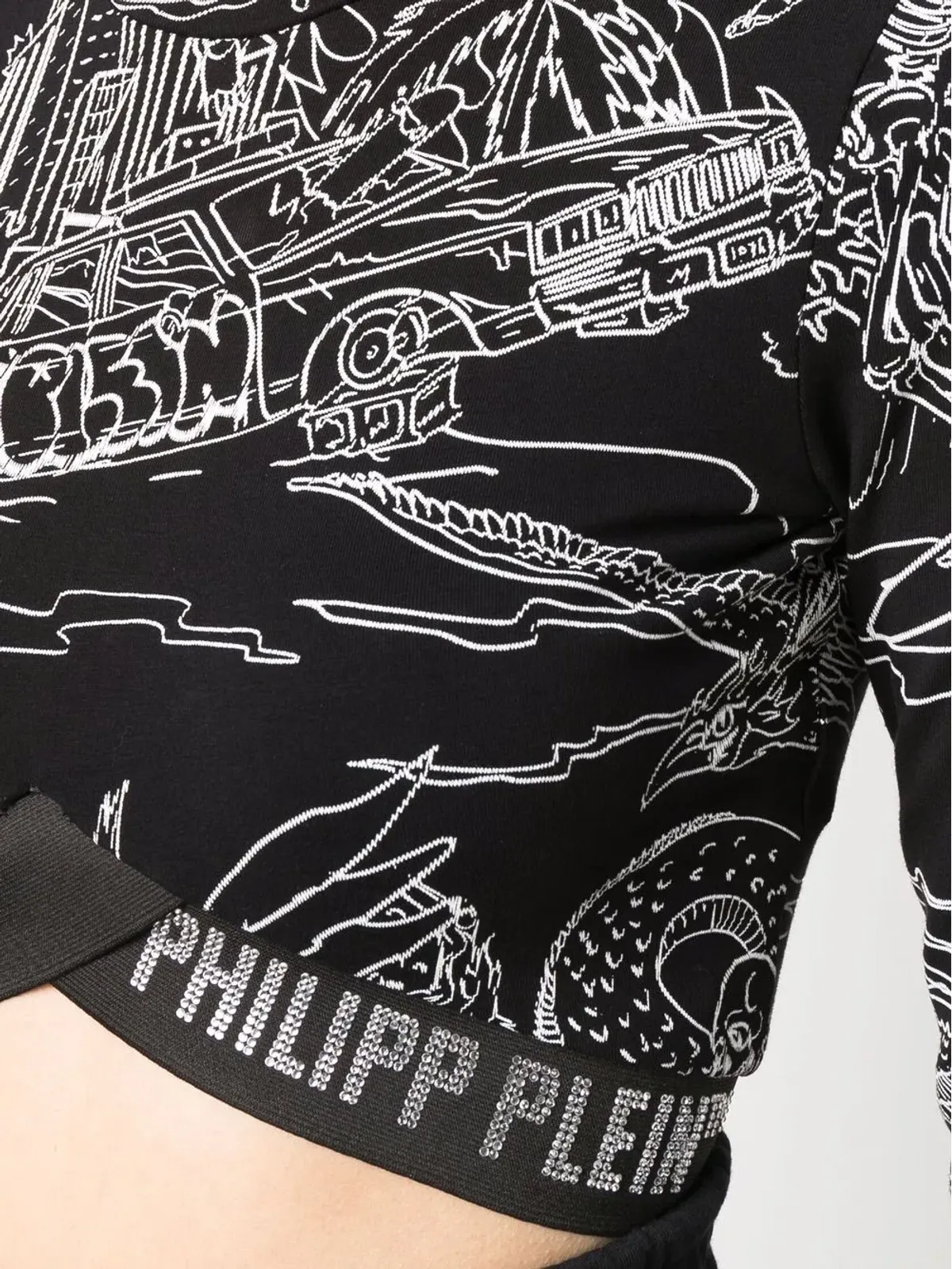 Philipp Plein グラフィックロゴ ジョギングトップ - 画像5