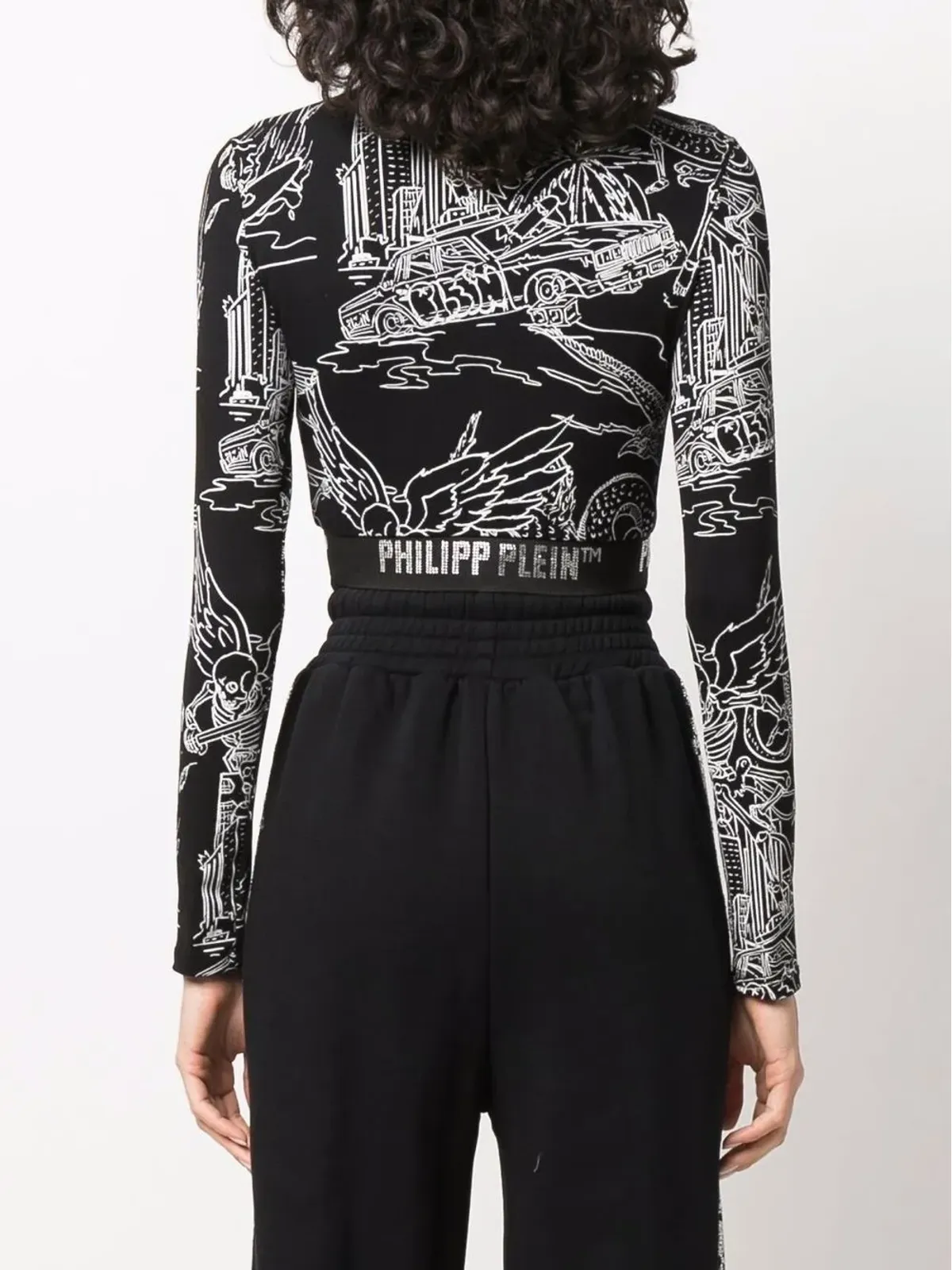 Philipp Plein グラフィックロゴ ジョギングトップ - 画像4