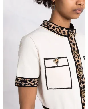 Philipp Plein ヒョウ柄トリムドレス - サムネイル3