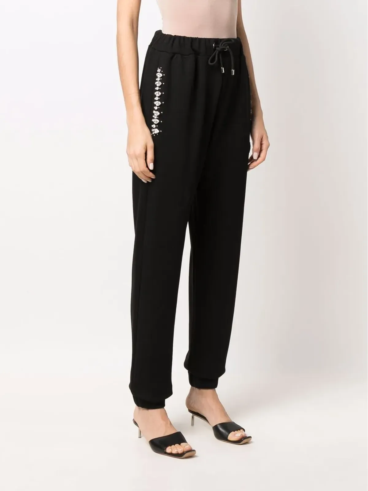 Philipp Plein クリスタル アイコニック-プレイン トラックパンツ - 画像3