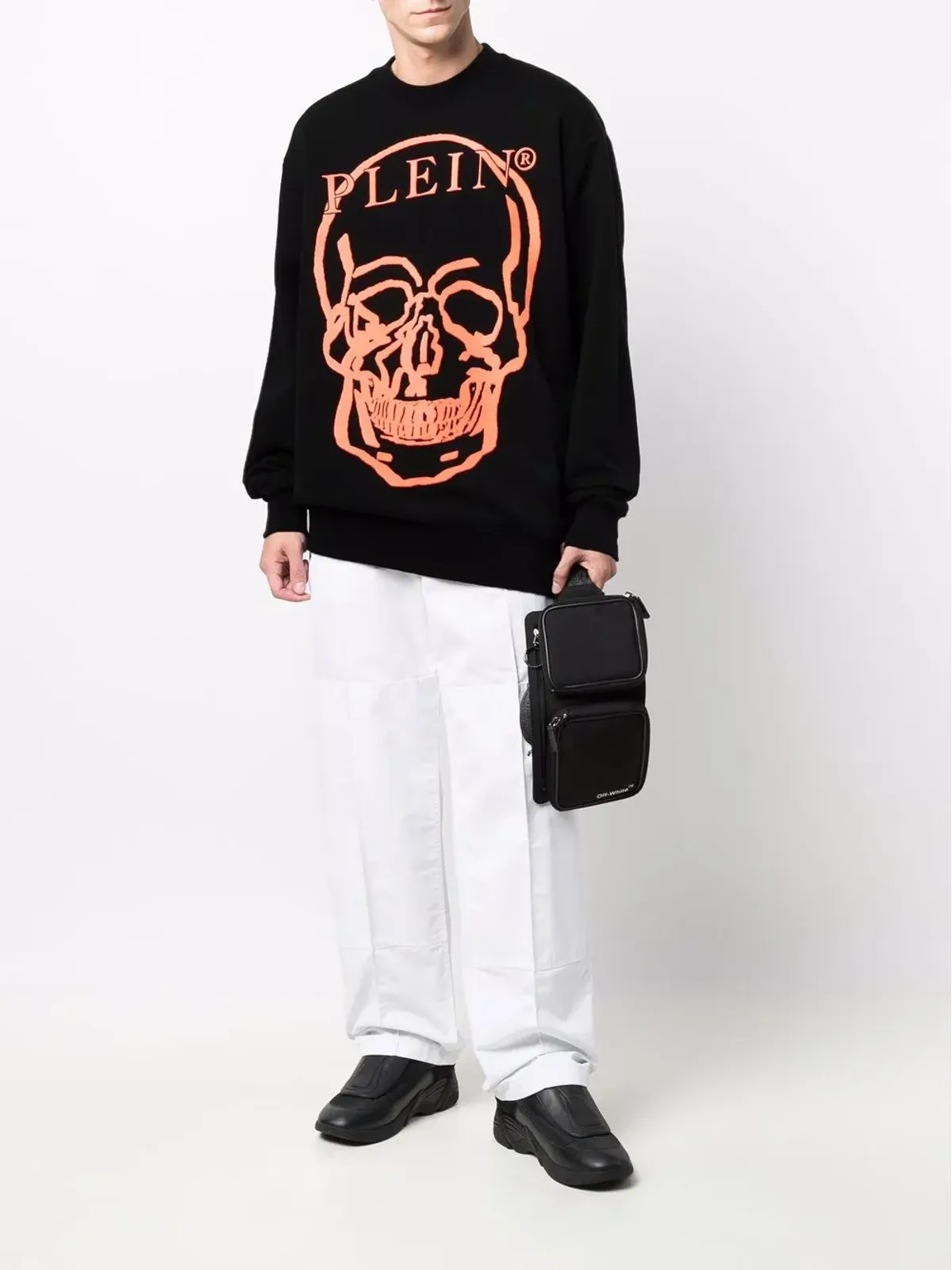 Philipp Plein ロゴプリント長袖スウェットシャツ - 画像2
