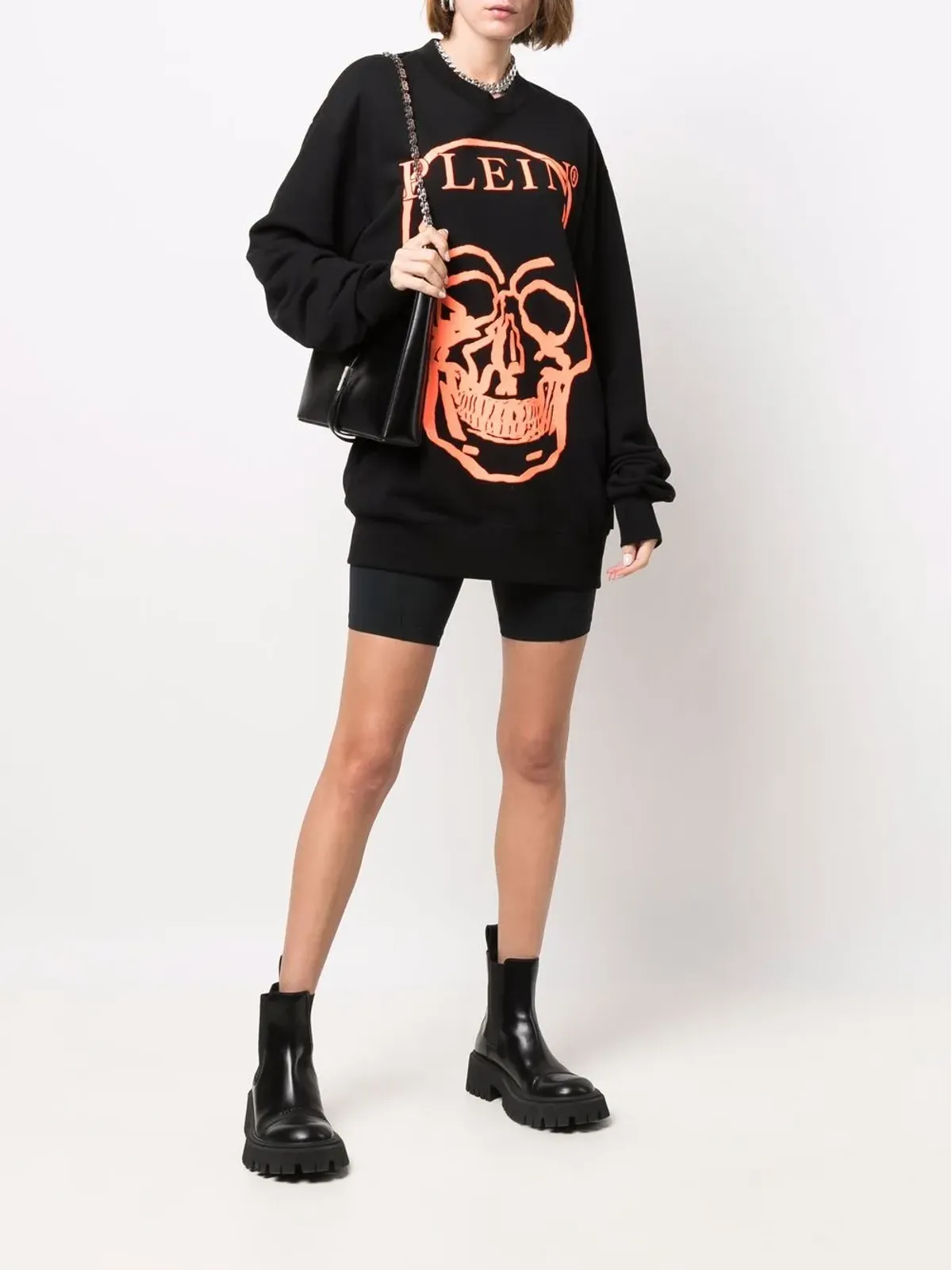 Philipp Plein ロゴプリント長袖スウェットシャツ - 画像3