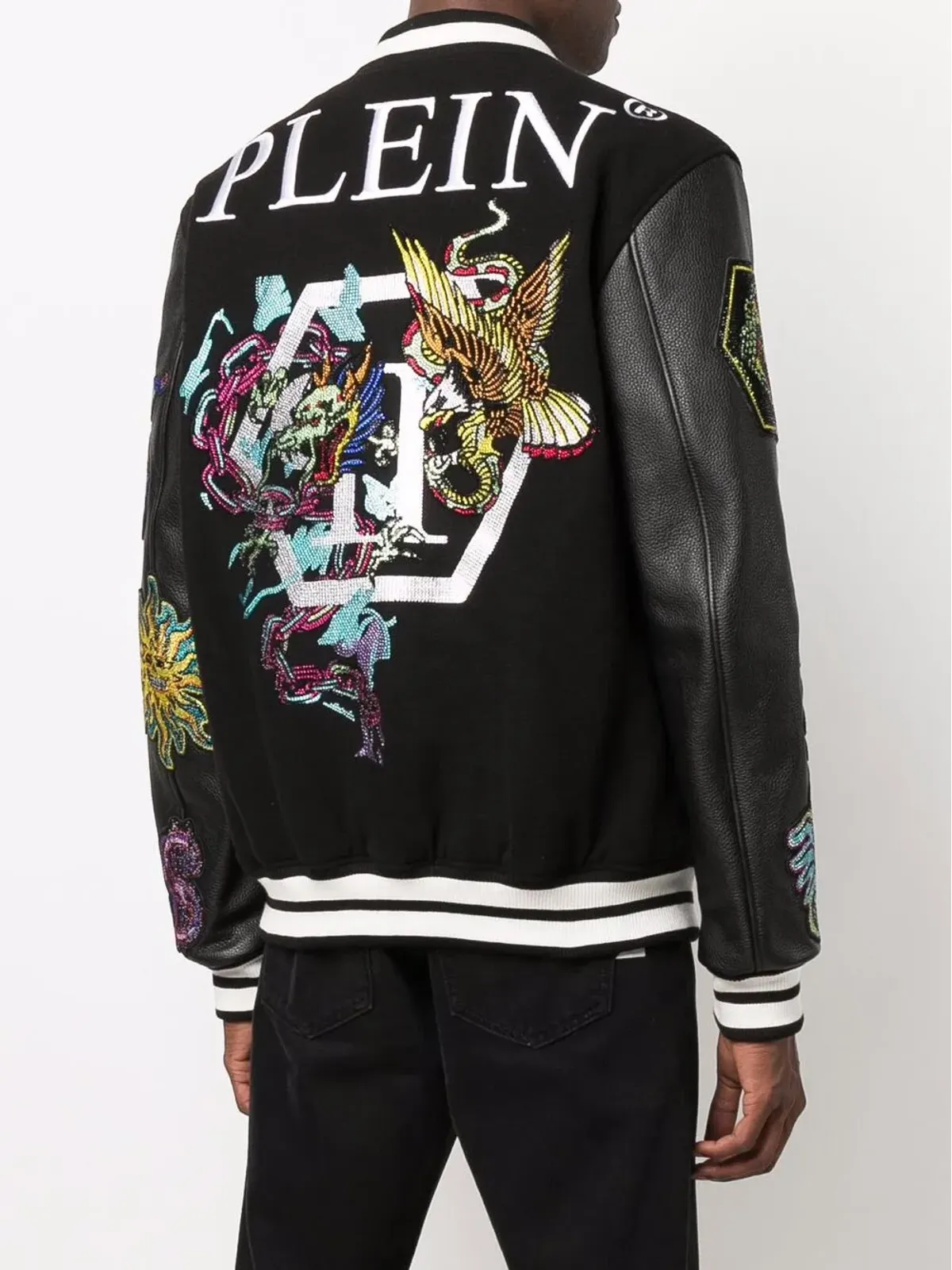 Philipp Plein スタジャン風ボンバージャケット - 画像5