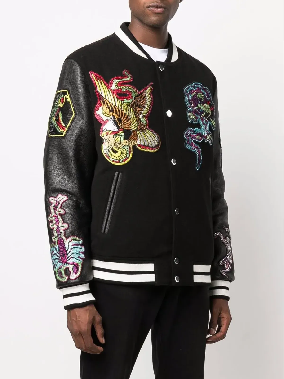 Philipp Plein スタジャン風ボンバージャケット - 画像4