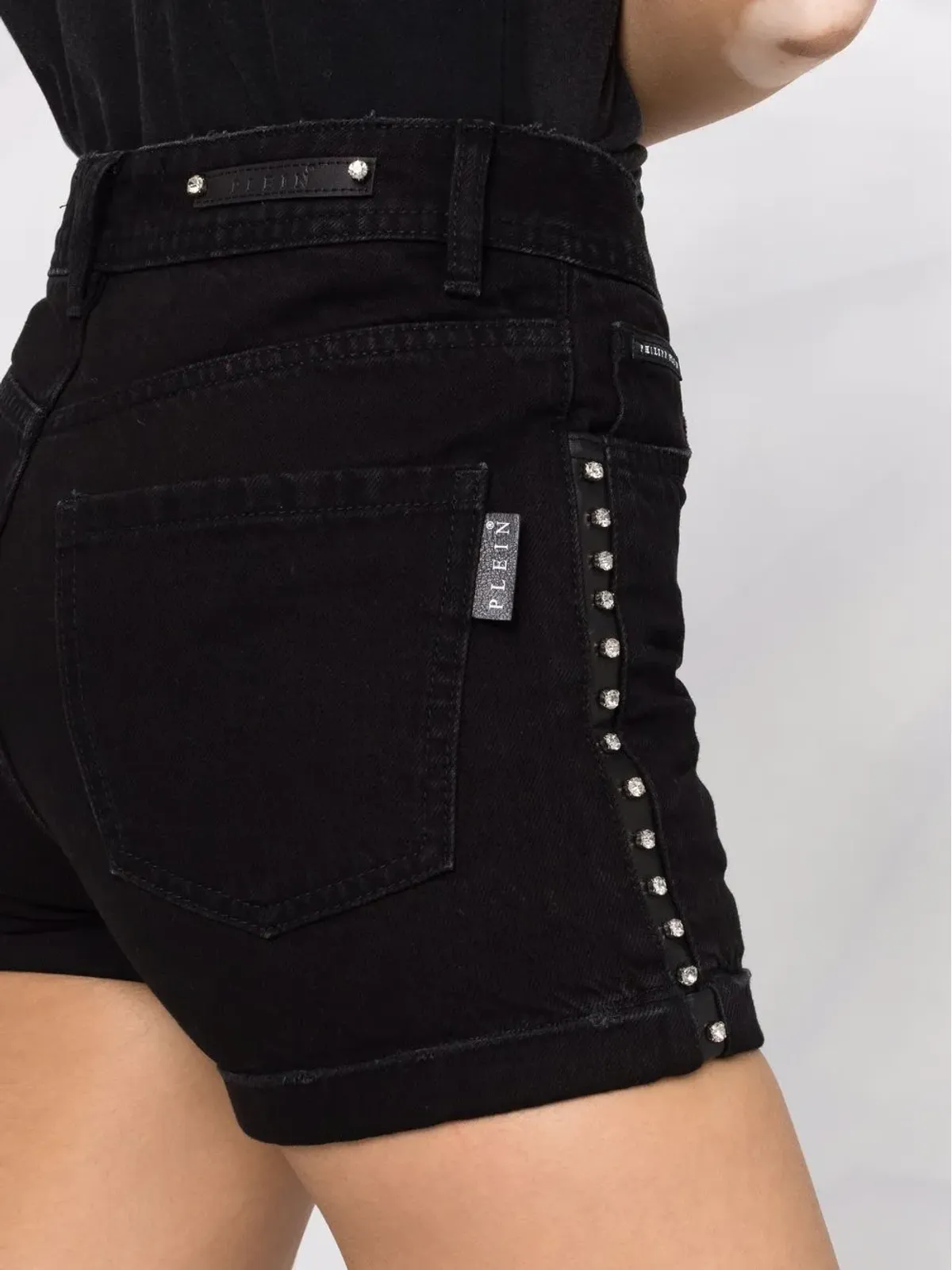 Philipp Plein ストーンズデニムホットパンツ - 画像3