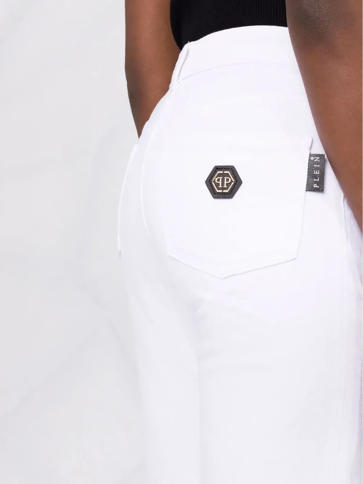 Philipp Plein ボーイフレンド クロップドジーンズ - 画像3