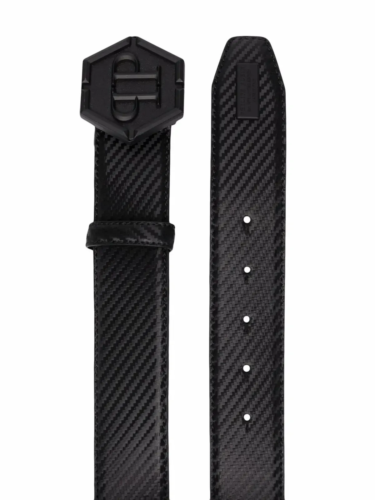Philipp Plein 六角形ロゴバックルベルト - 画像2