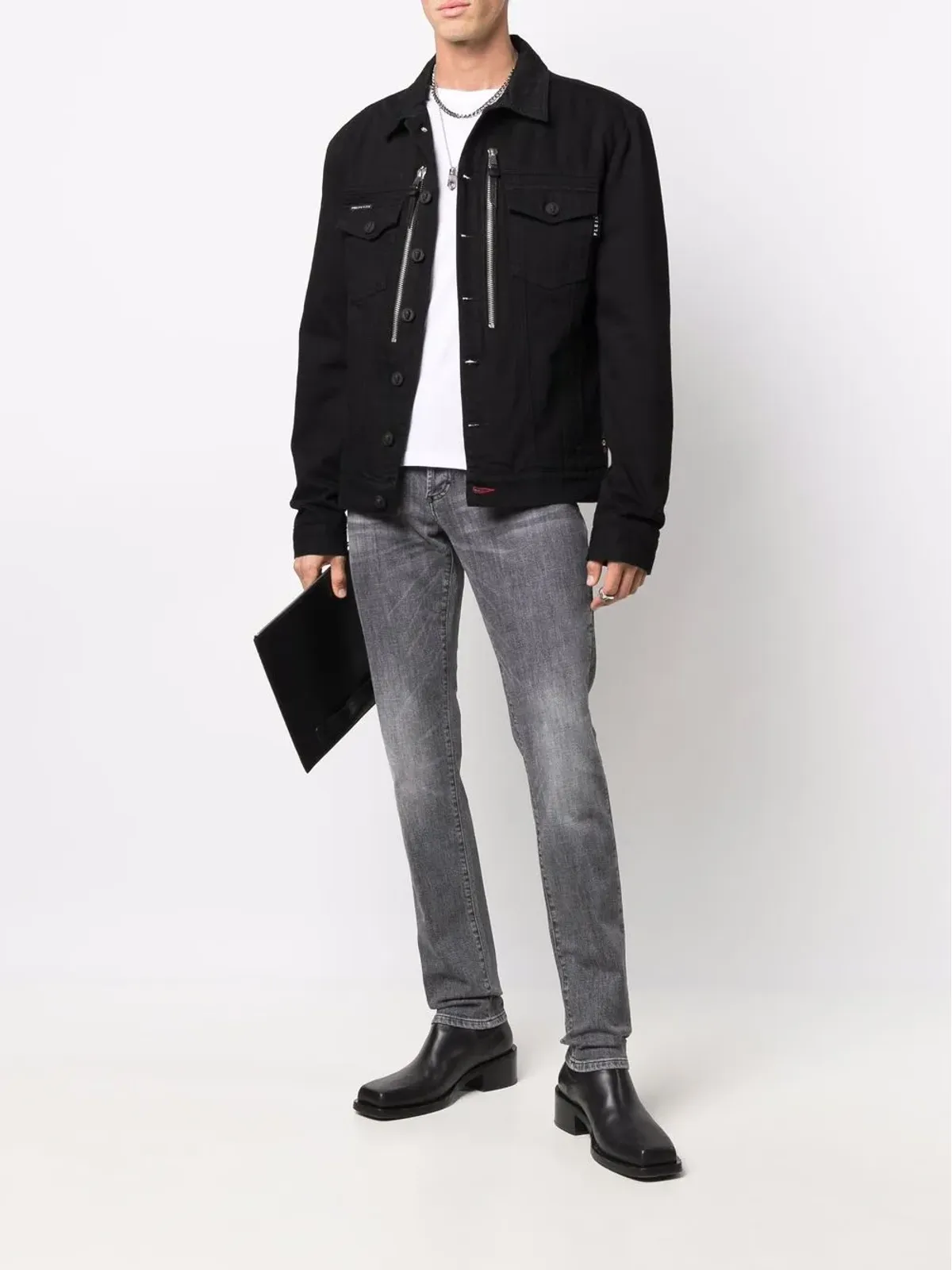 Philipp Plein ローライズ スリムフィット ジーンズ - 画像2