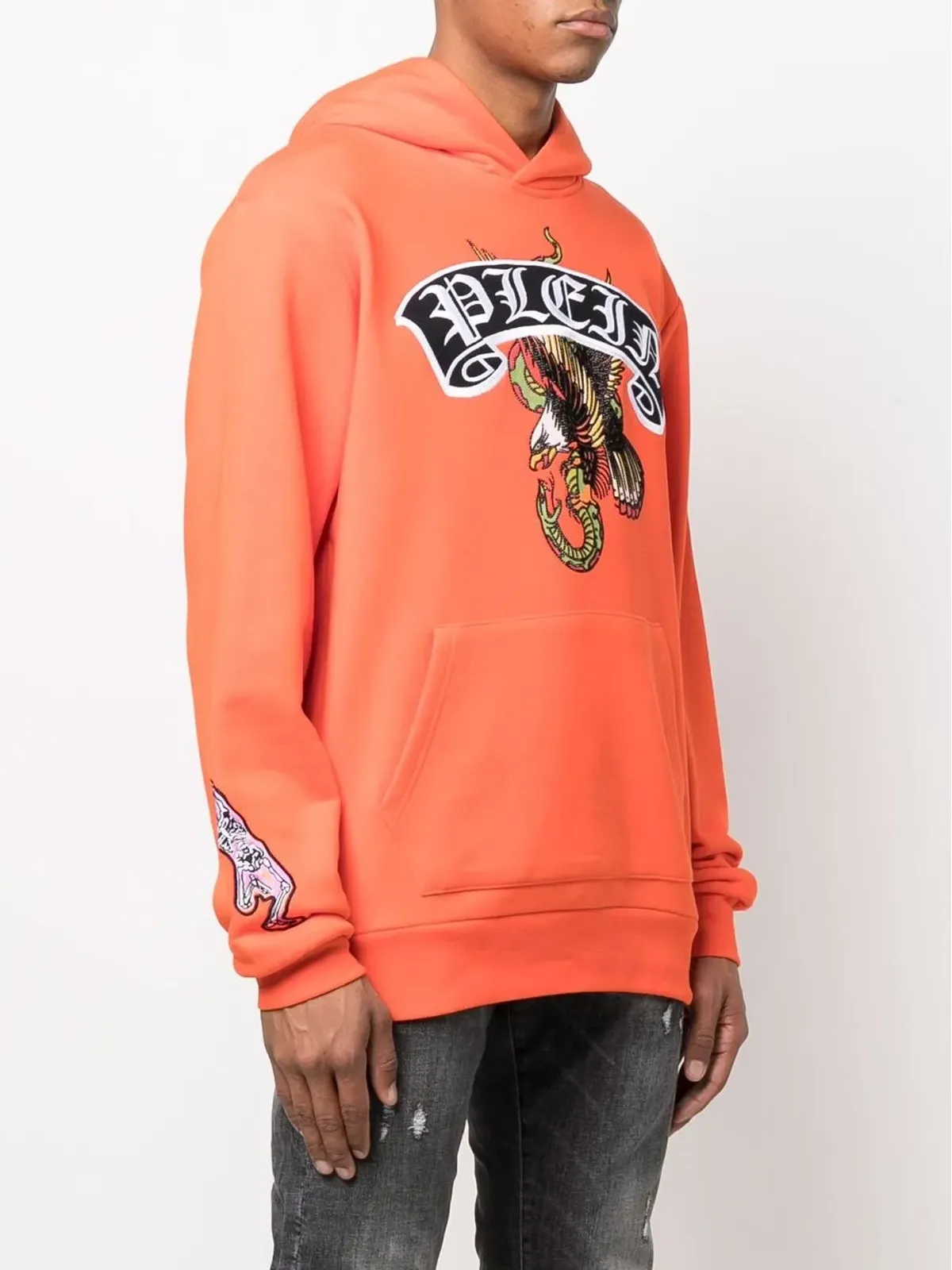 Philipp Plein 刺繍ロゴ付きフーディー - 画像3