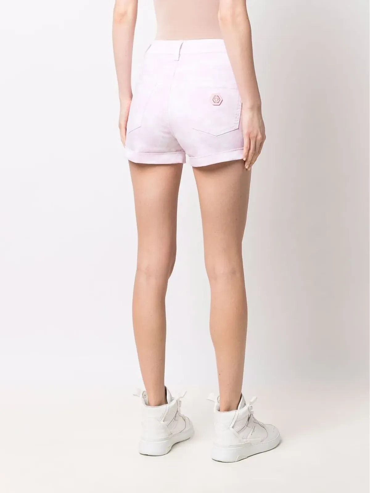 Philipp Plein ヘキサゴンデニムホットパンツ - 画像4