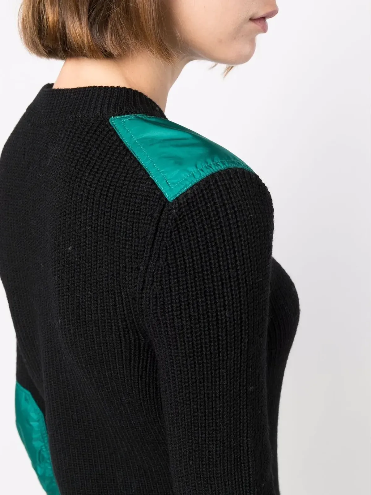 ISABEL MARANT ツートーン編みニットジャンパー - 画像5