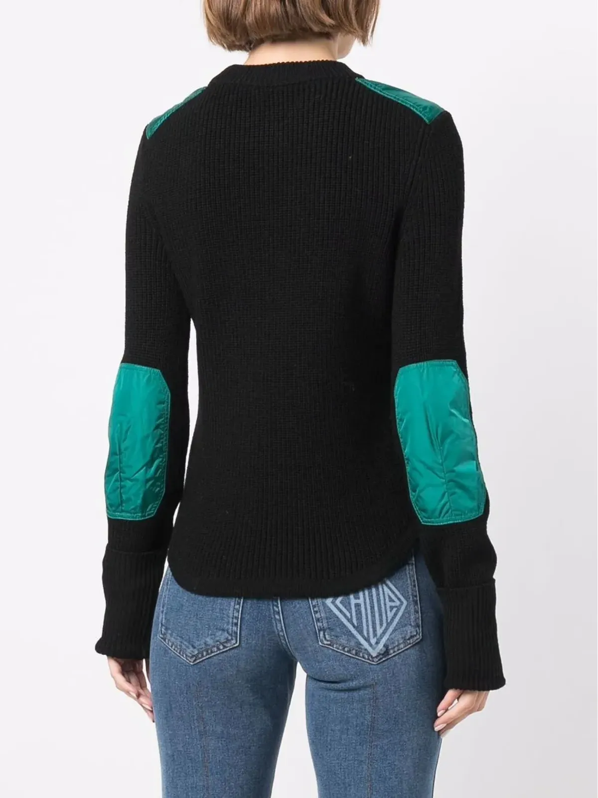 ISABEL MARANT ツートーン編みニットジャンパー - 画像4