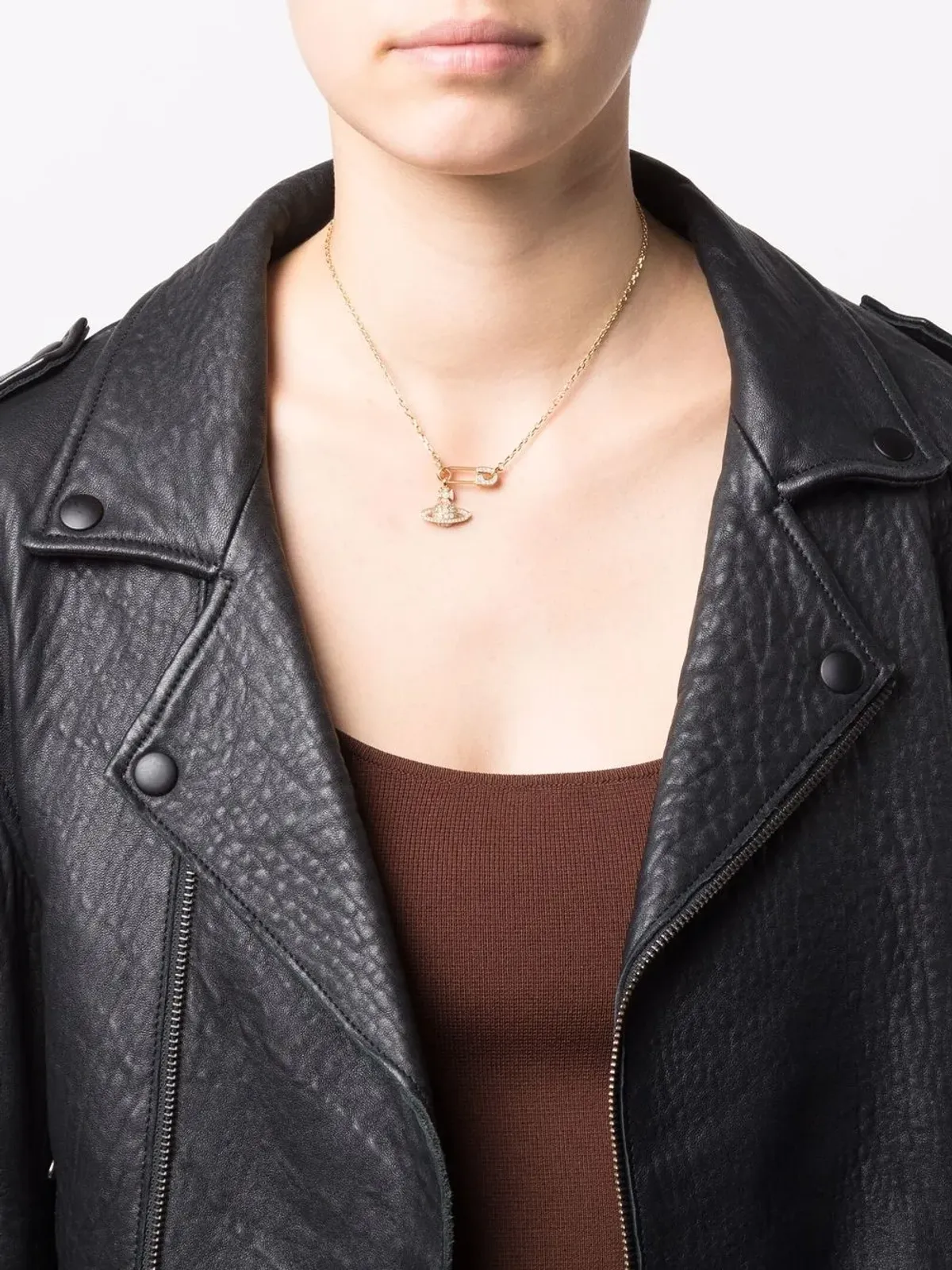 Vivienne Westwood ロゴペンダントネックレス - 画像2