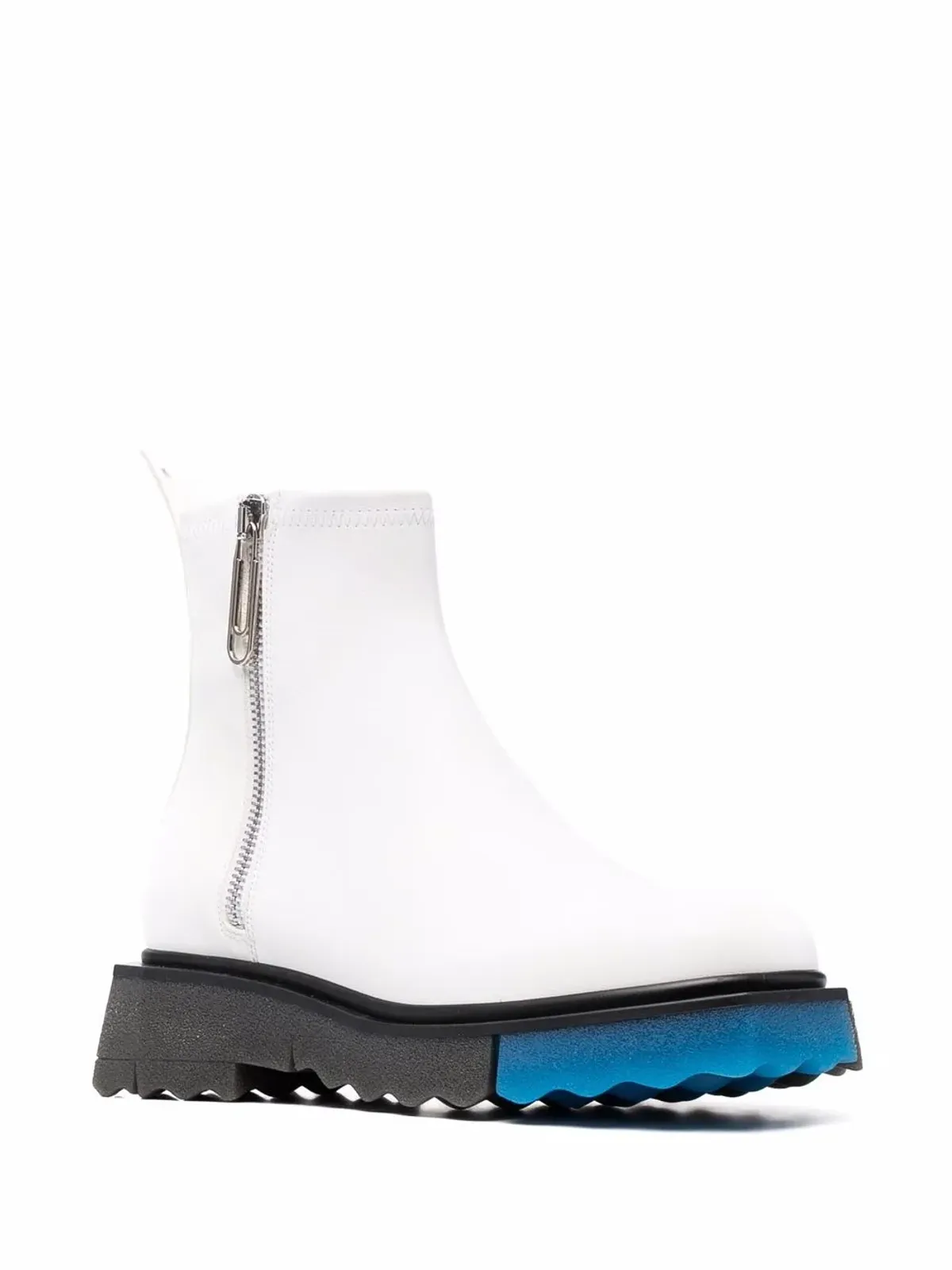 Off-White コントラストパネル アンクルブーツ - 画像2