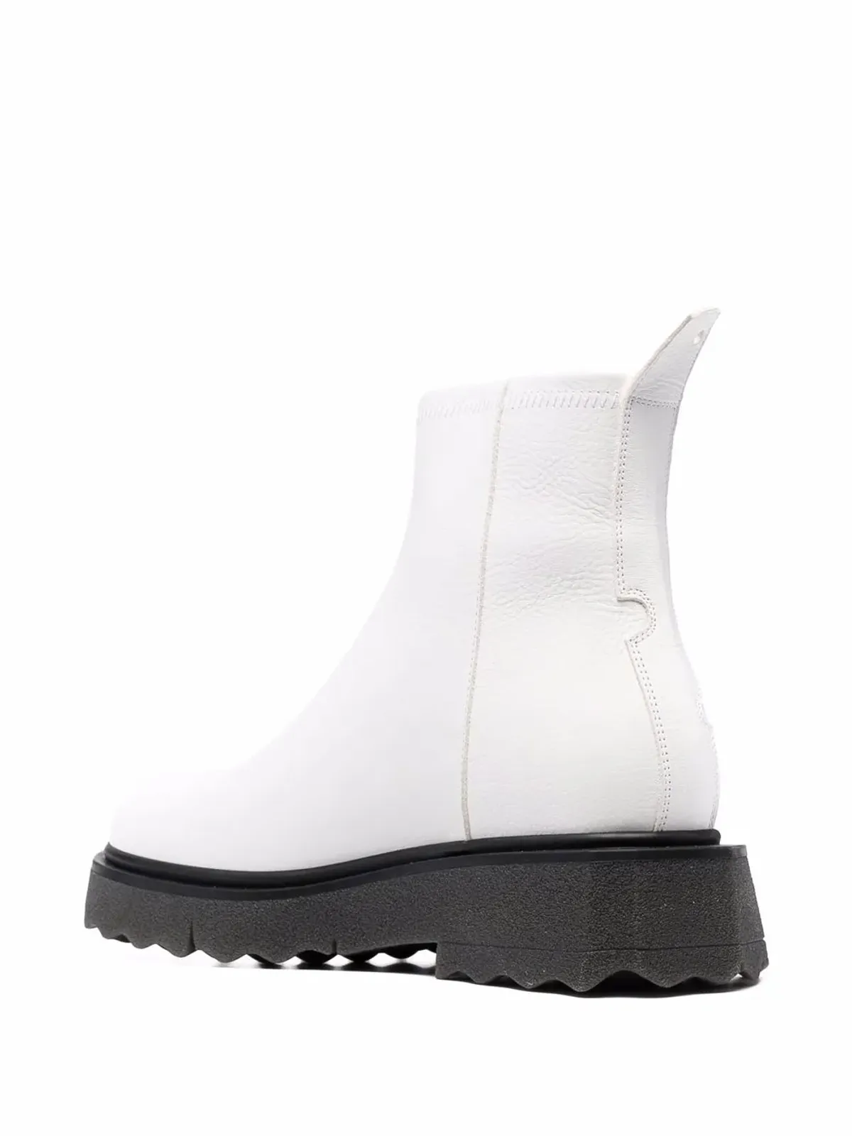 Off-White コントラストパネル アンクルブーツ - 画像3