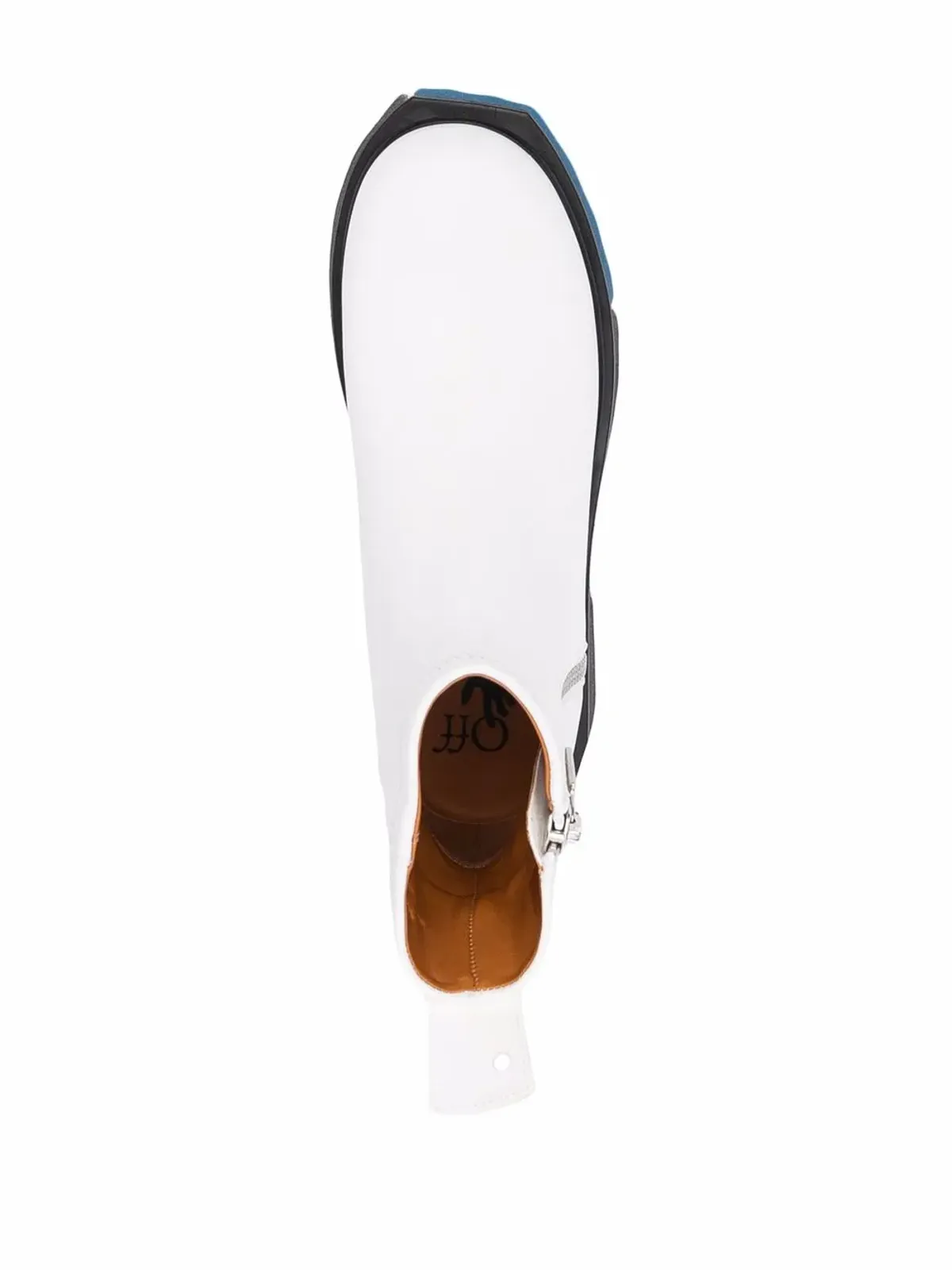 Off-White コントラストパネル アンクルブーツ - 画像4