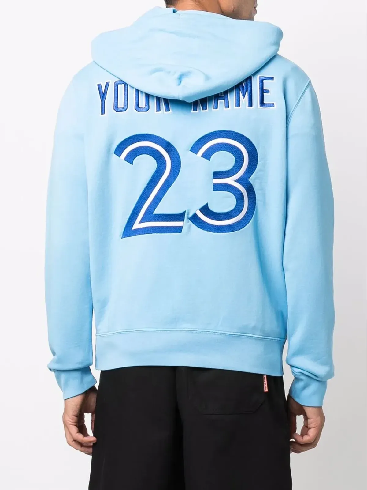 Off-White ブルージェイズ ロゴプリント フーディ - 画像4