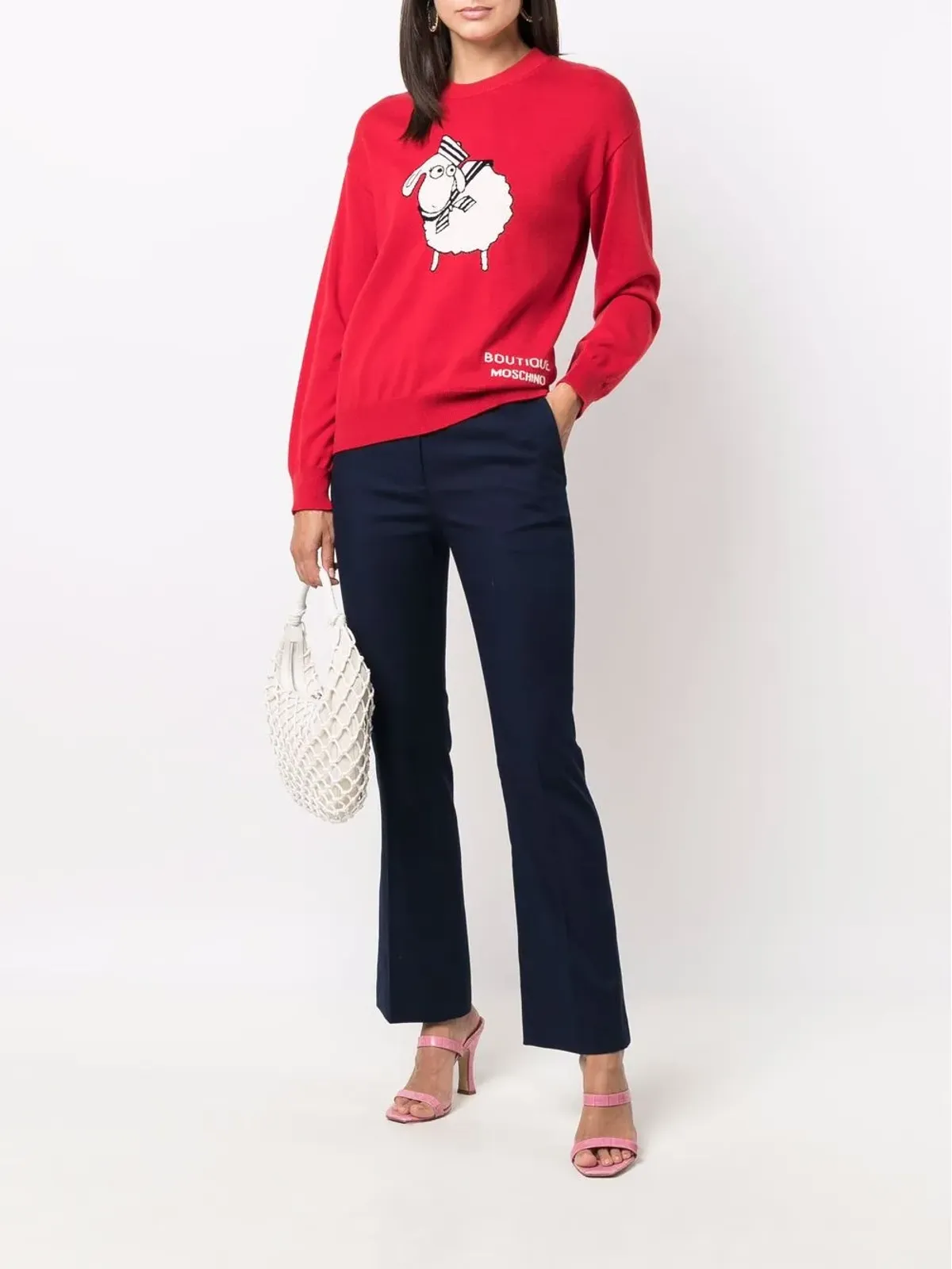 Boutique Moschino ハイライズフレアパンツ - 画像2