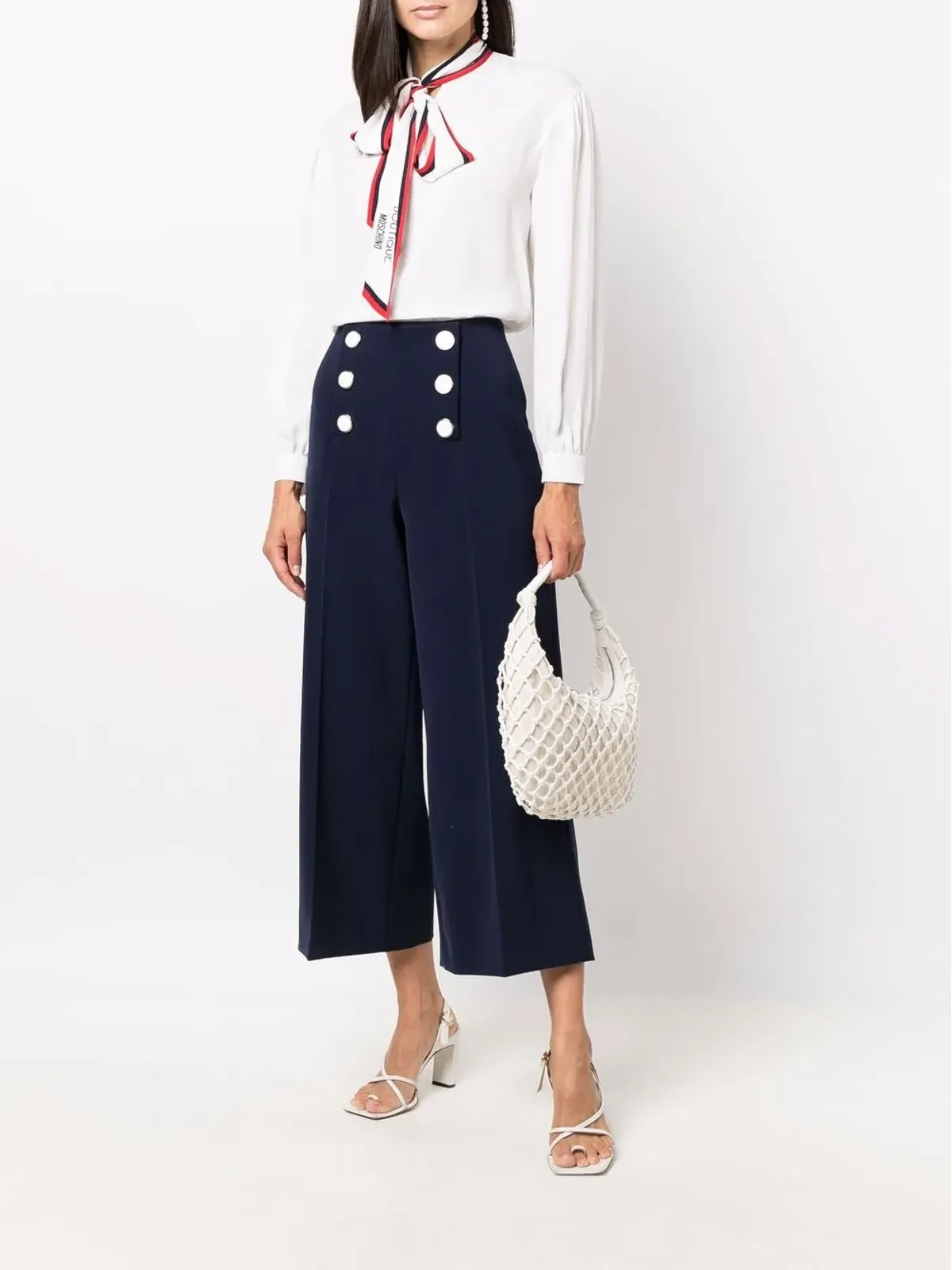 Boutique Moschino ダブルブレスト クロップドパンツ - 画像2
