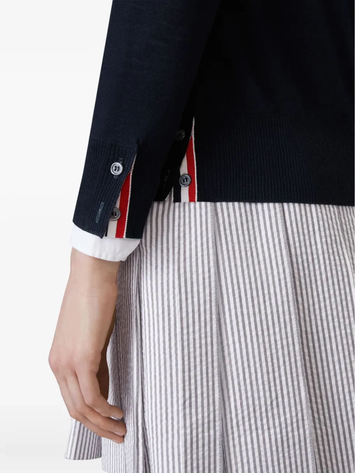 Thom Browne 4-Bar メリノウール カーディガン - 画像5