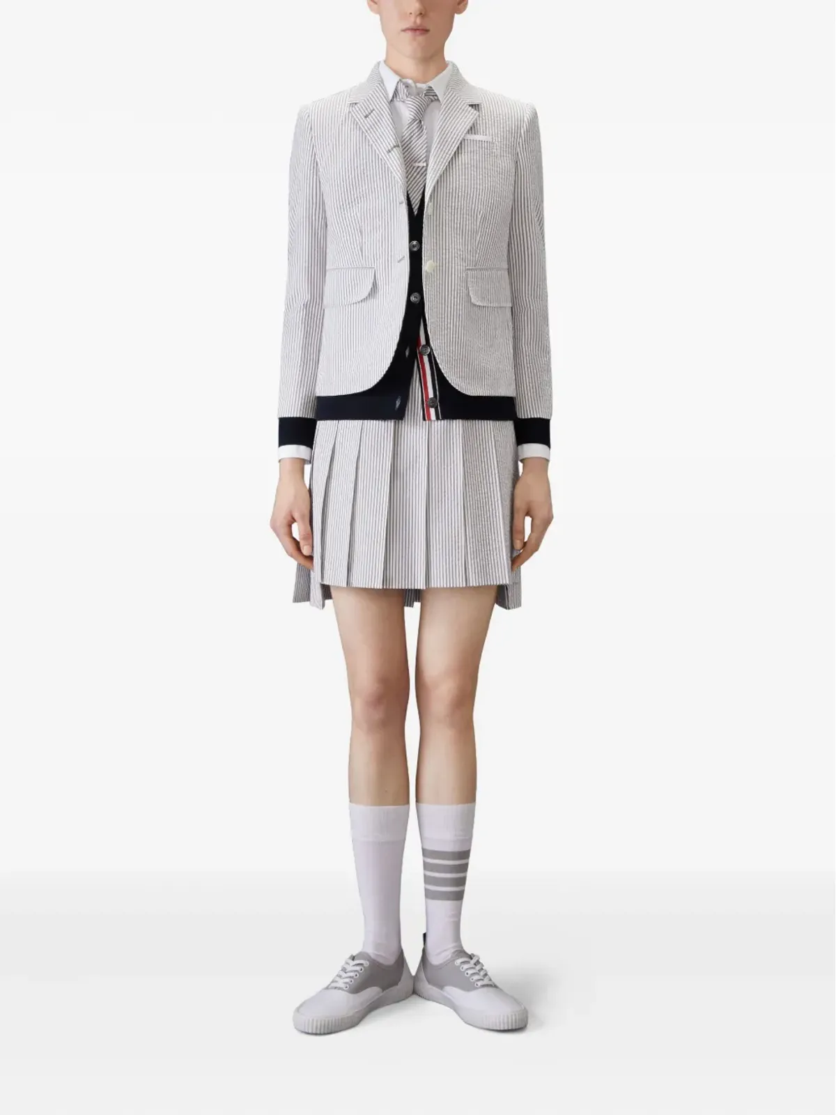 Thom Browne 4-Bar メリノウール カーディガン - 画像2