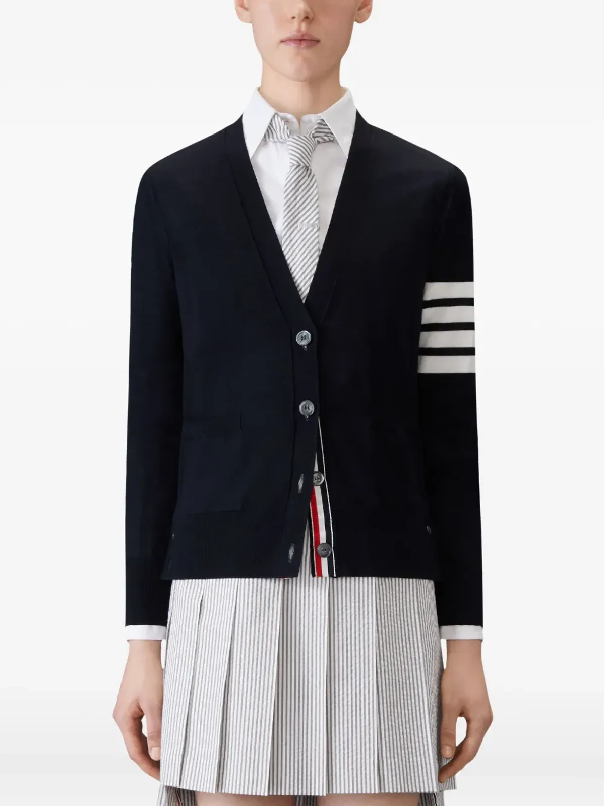 Thom Browne 4-Bar メリノウール カーディガン - 画像3