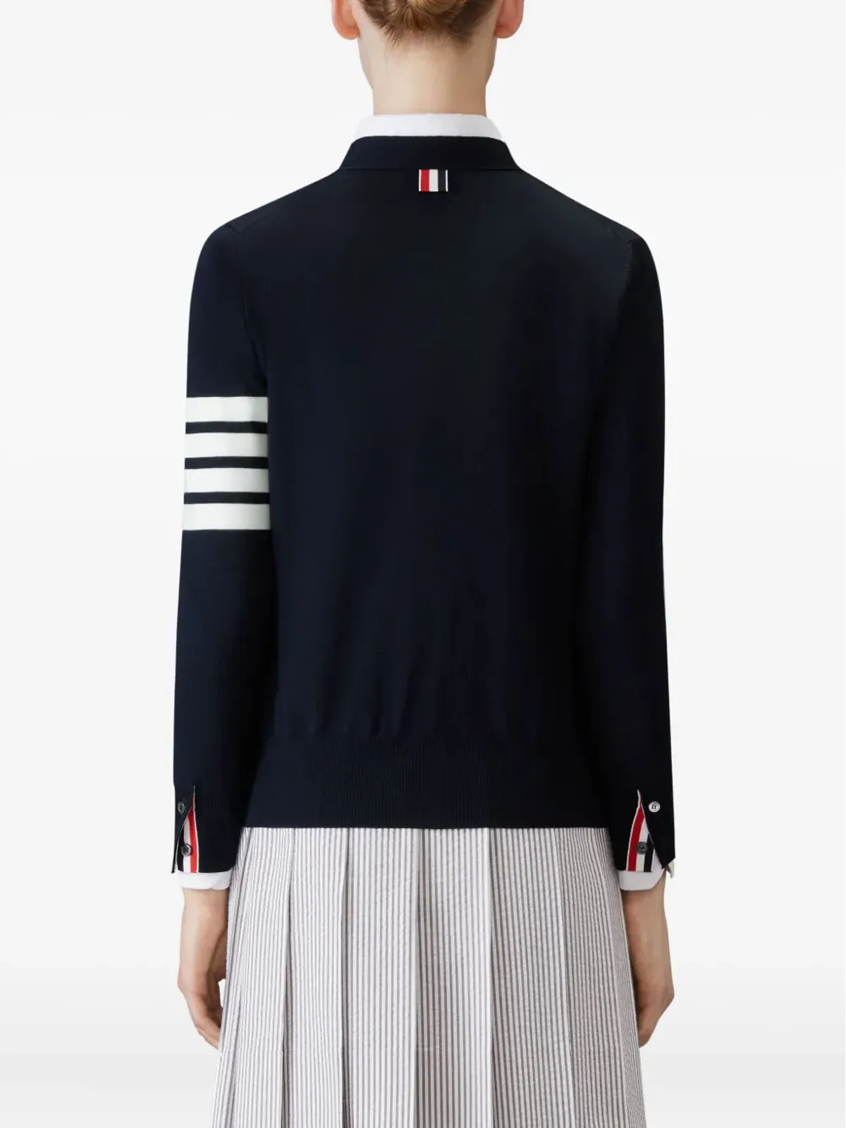 Thom Browne 4-Bar メリノウール カーディガン - 画像4