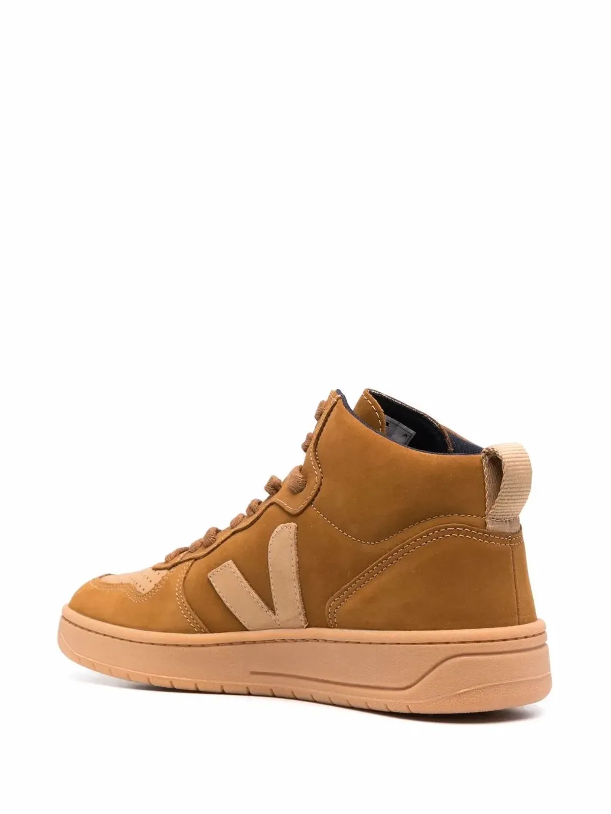 VEJA V-15 ヌバック ハイトップスニーカー - 画像3