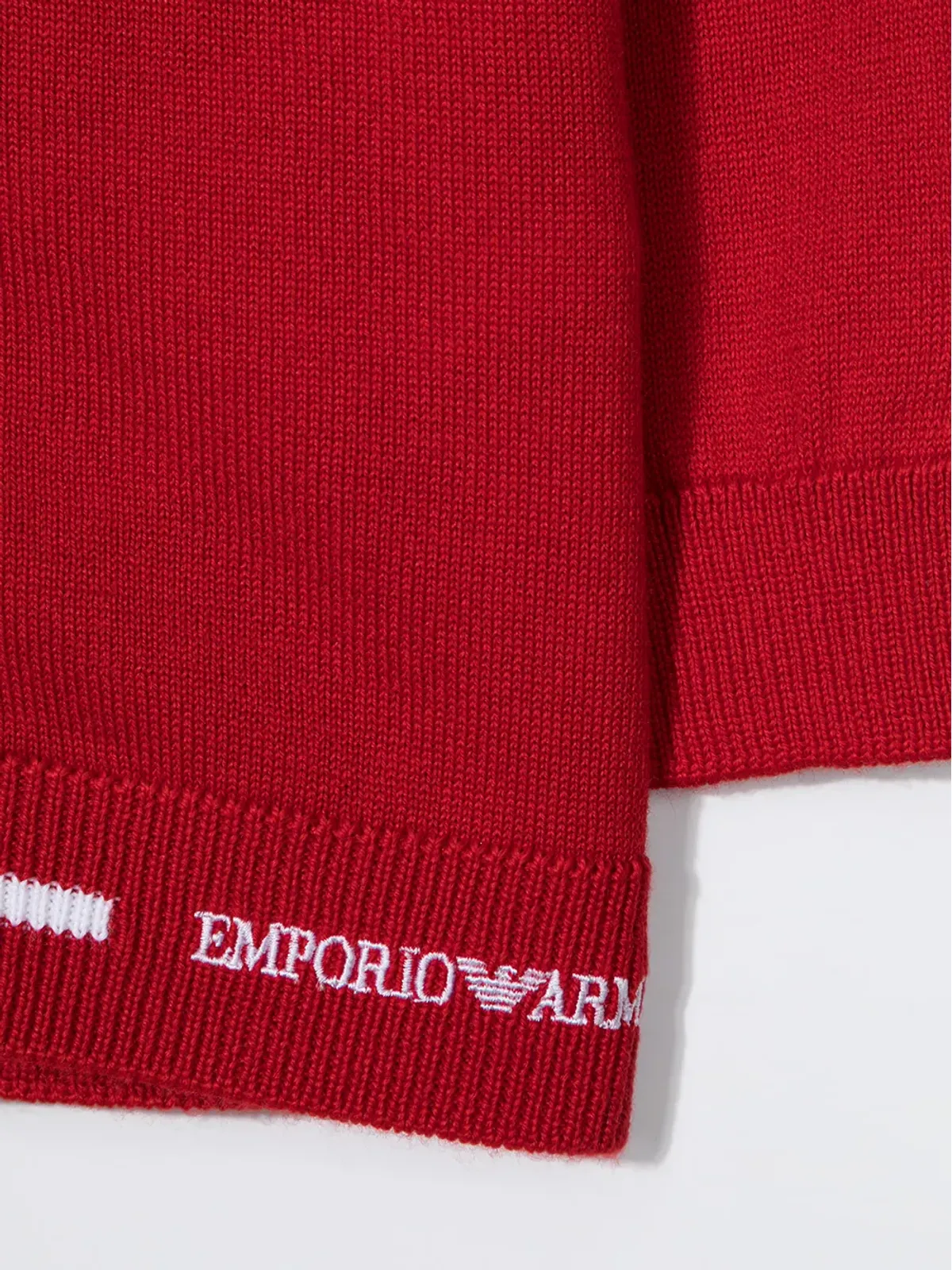 Emporio Armani Kids ジップアップ付きニットカーディガン - 画像3