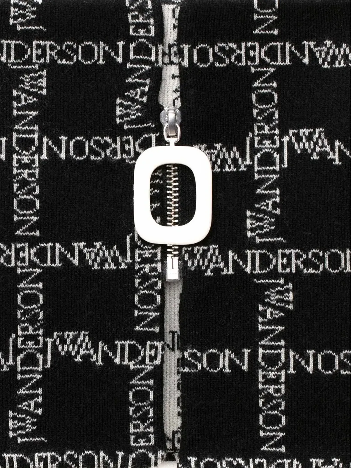 JW Anderson ロゴグリッド ジップアップ ネックウォーマー - 画像2