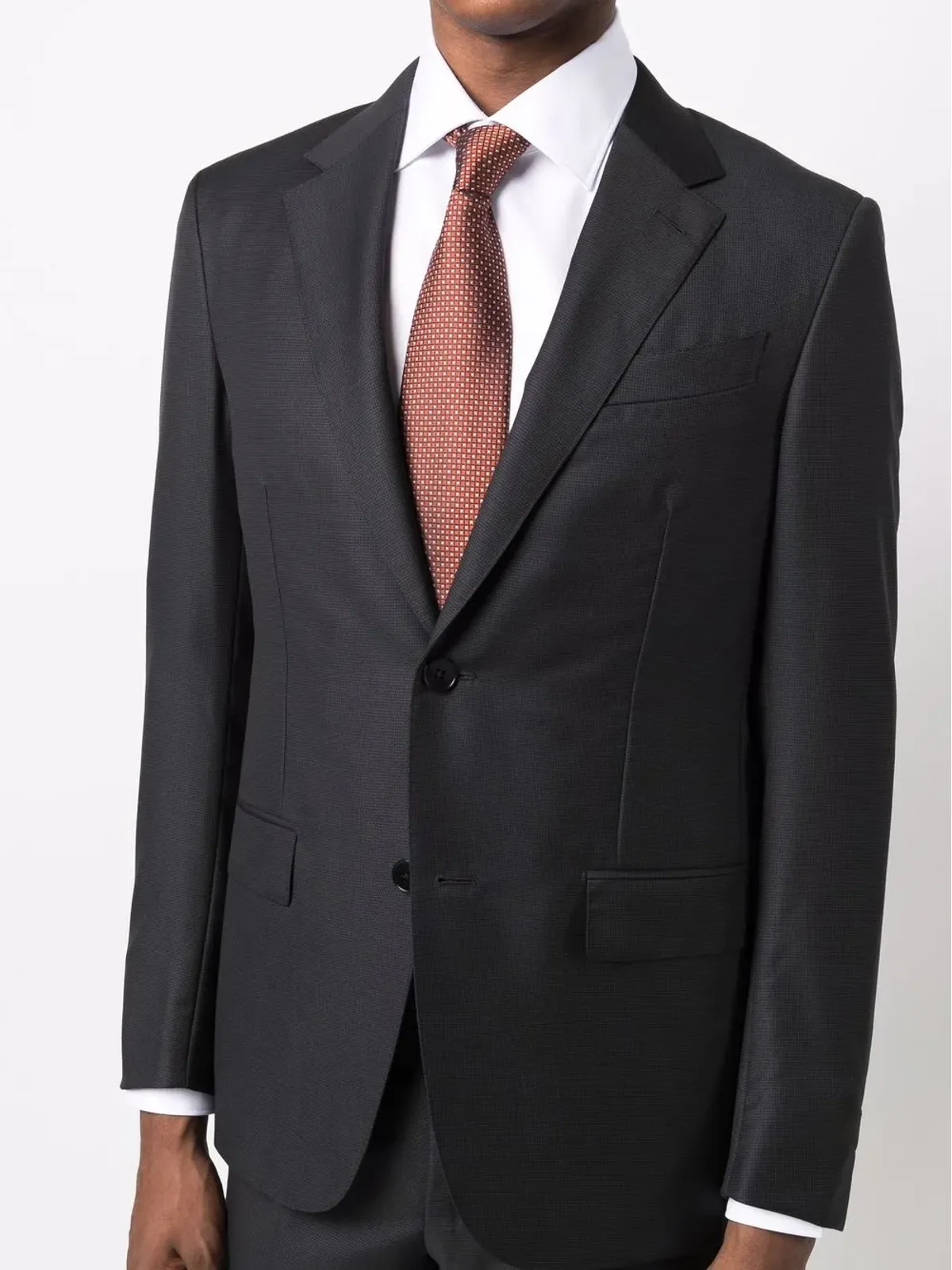 Zegna シングルブレスト ツーピーススーツ - 画像5