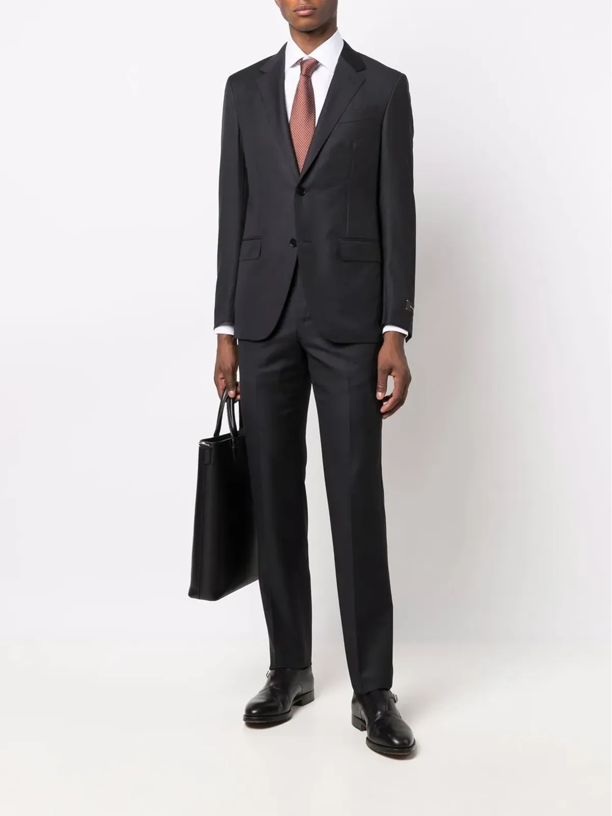 Zegna シングルブレスト ツーピーススーツ - 画像2