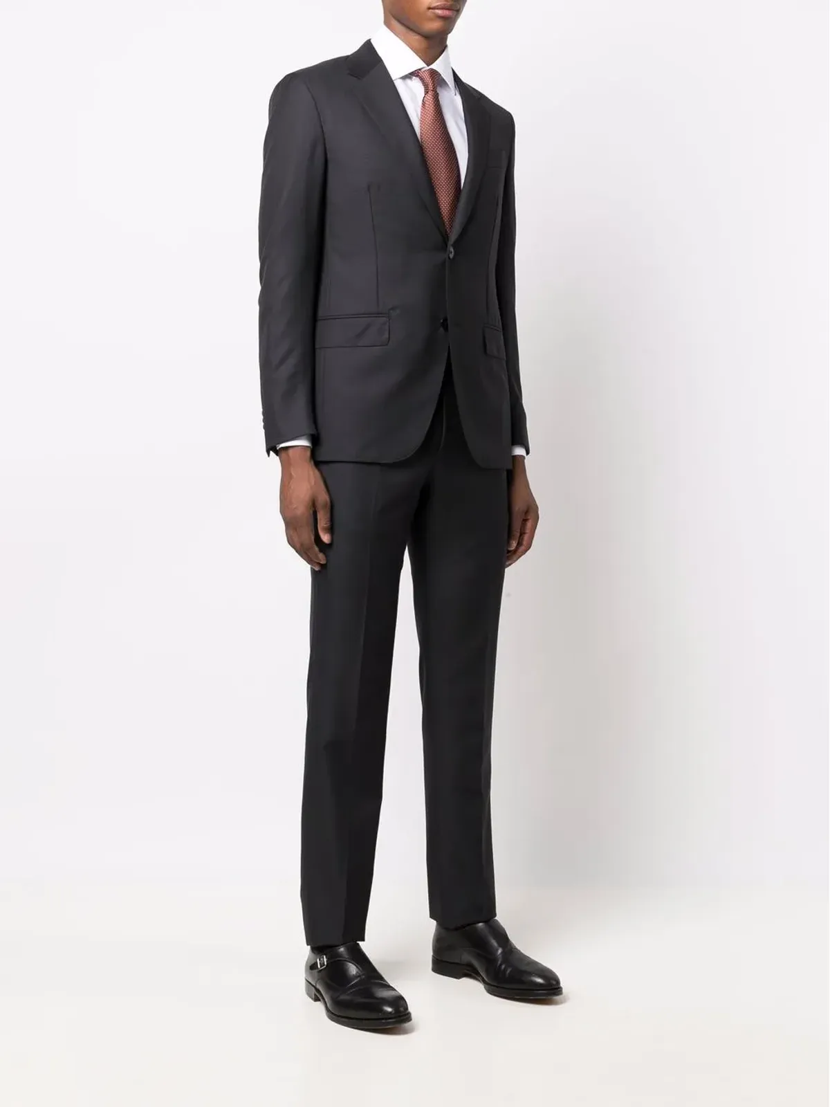 Zegna シングルブレスト ツーピーススーツ - 画像3