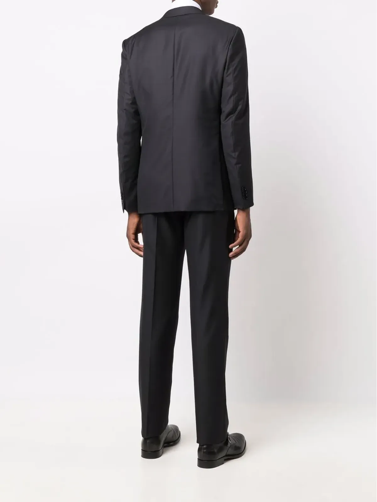 Zegna シングルブレスト ツーピーススーツ - 画像4