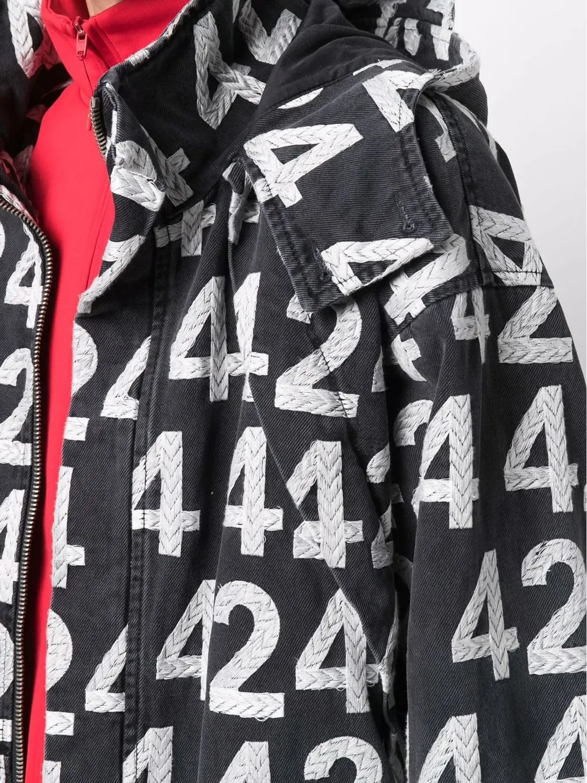 424 シャツジャケット ロゴプリント - 画像5