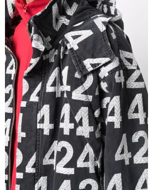 424 シャツジャケット ロゴプリント - サムネイル5