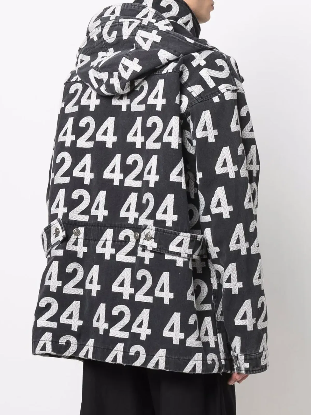 424 シャツジャケット ロゴプリント - 画像4