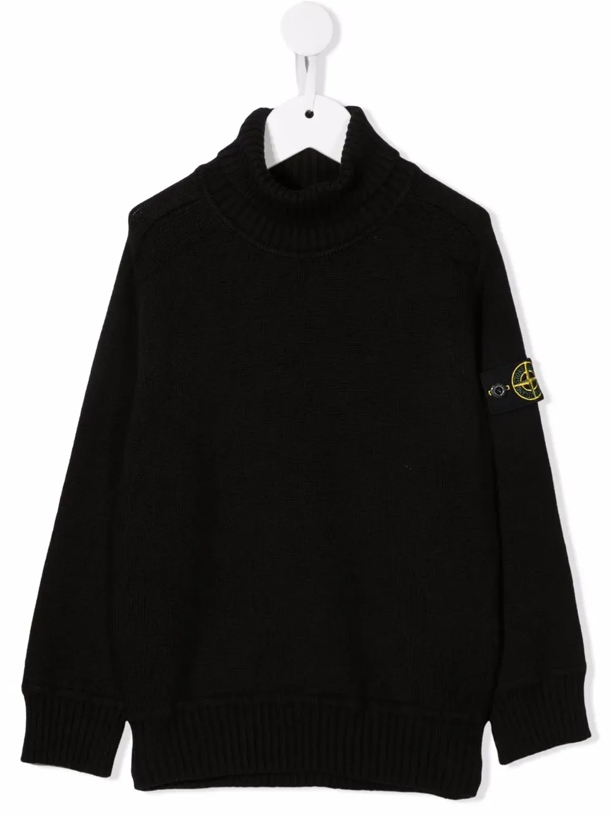 Stone Island Junior ロゴ入りロールネックジャンパー - 画像1