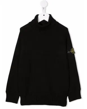 Stone Island Junior ロゴ入りロールネックジャンパー - サムネイル1
