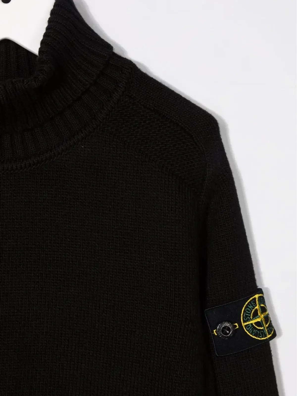 Stone Island Junior ロゴ入りロールネックジャンパー - 画像3