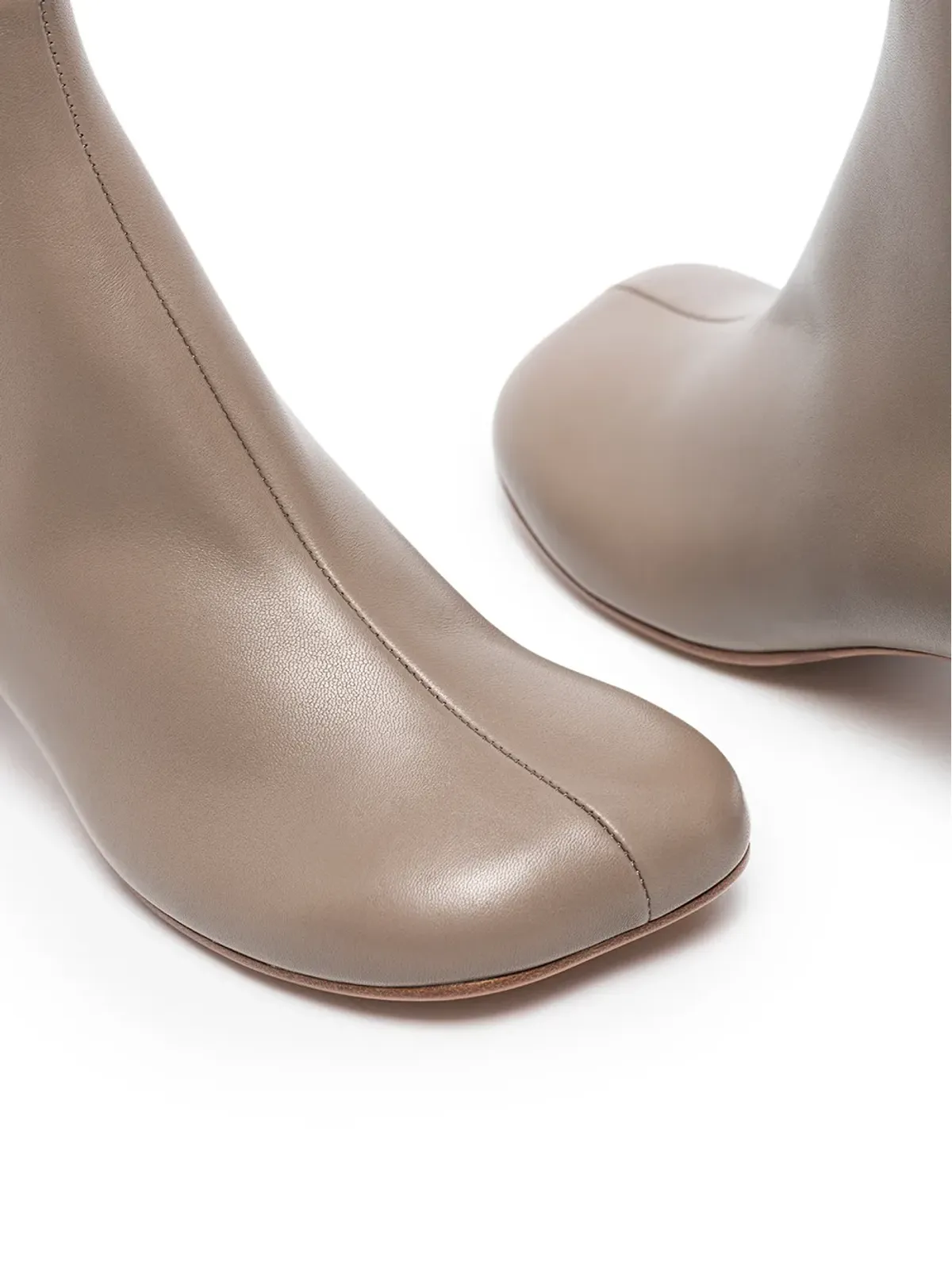 MM6 Maison Margiela アナトミカル スクエアトゥ アンクルブーツ - 画像4